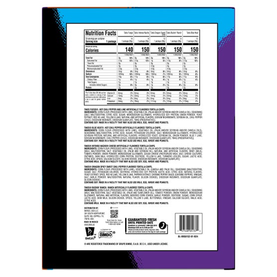 Takis Rolled Tortilla Chips, Variety Pack, 1 oz, 54-count | Costco