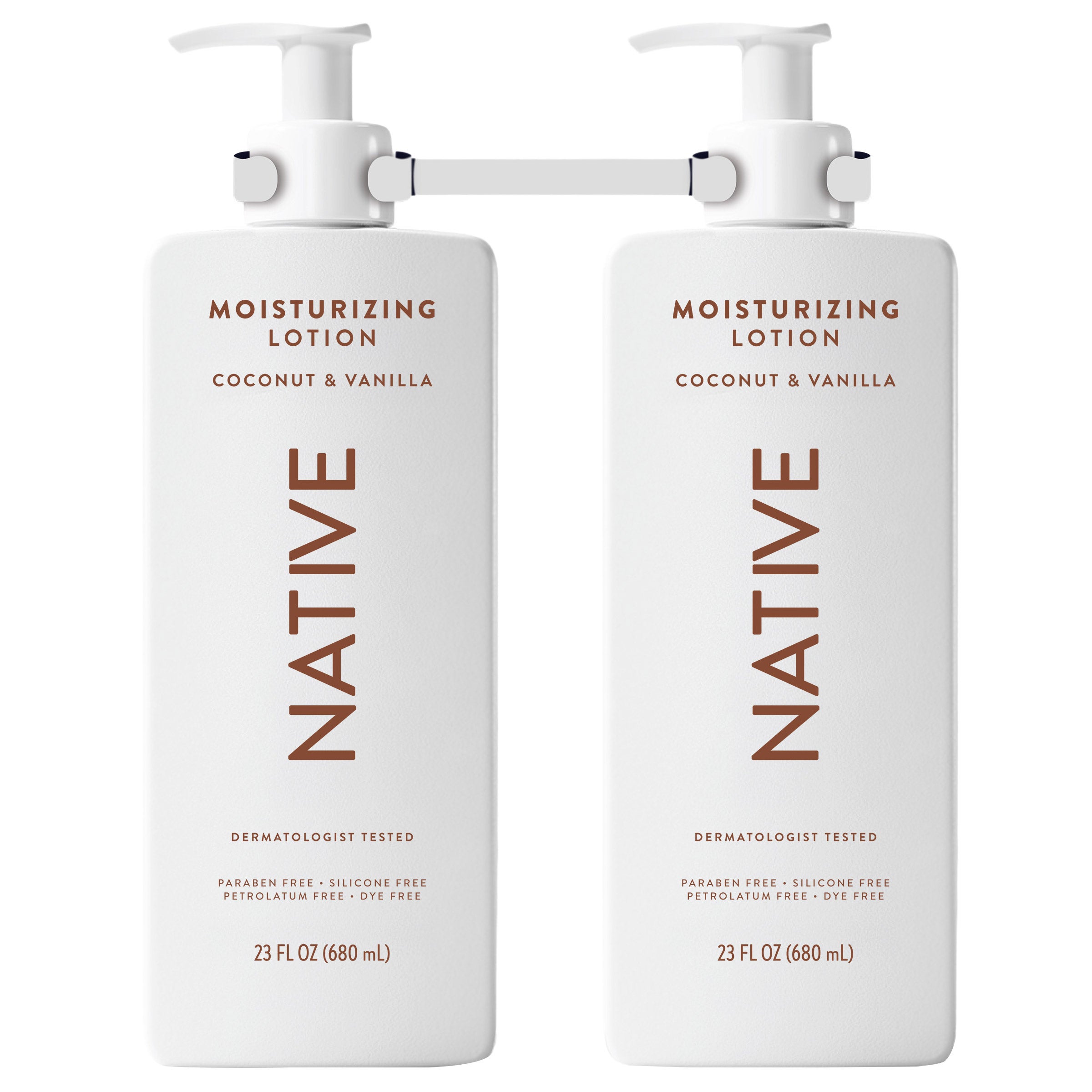 Native Moisturizing Lotion Coconut & Vanilla, 23 fl oz, 2-pack