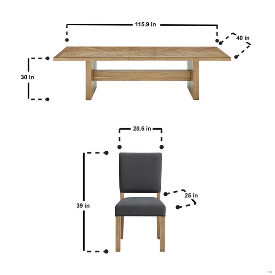 Zealand 9-piece Dining Table Set | Costco