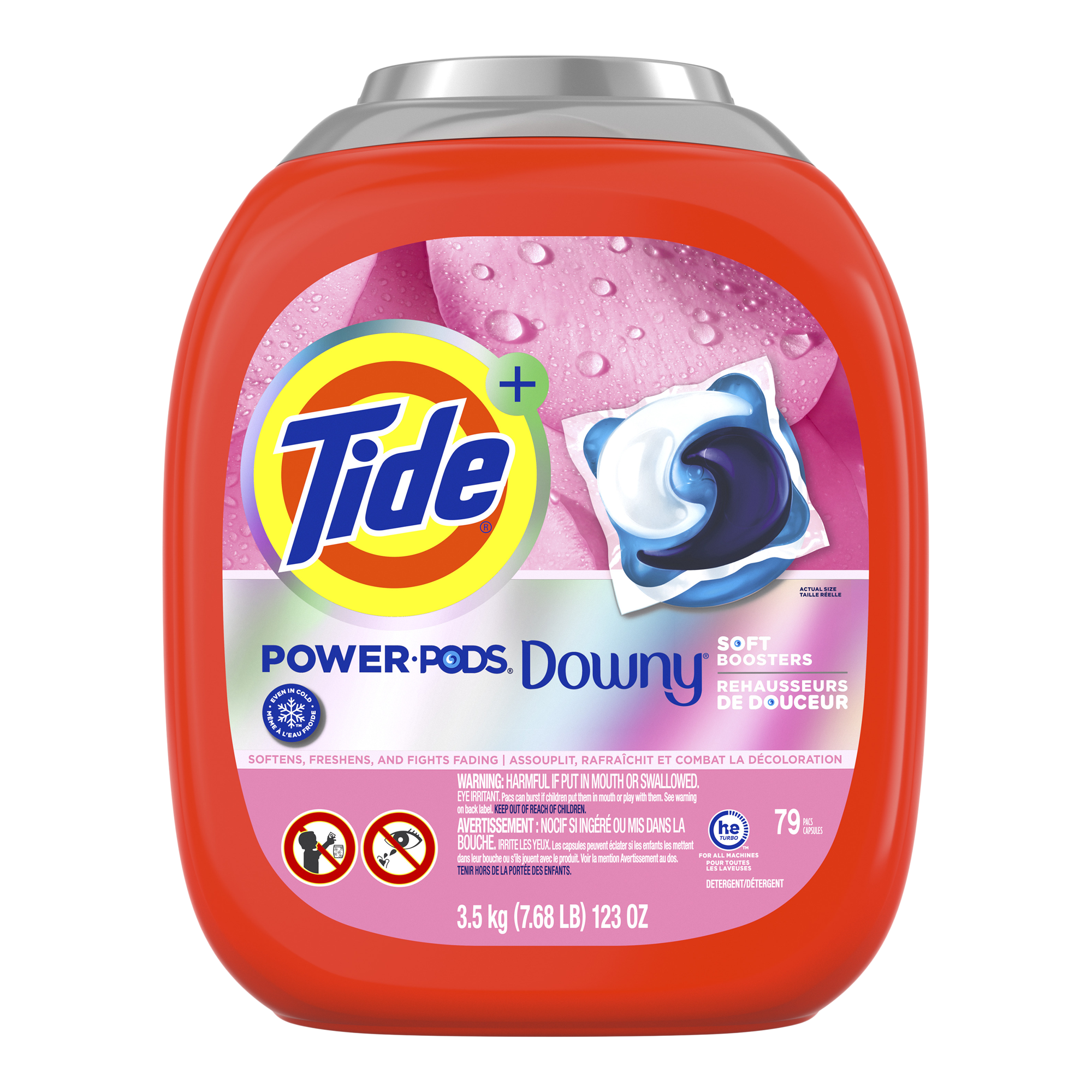 QT TODOWN 　サプリ 3袋 Tide Power PODS with Downy Liquid Laundry Detergent Pacs April