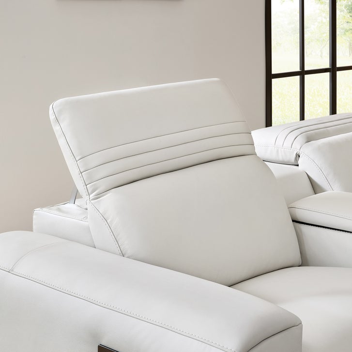 Karson Leather Power CloudZero Reclining Sectional with Power