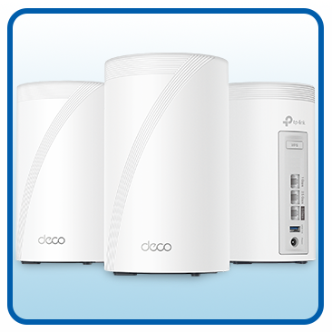 TP-Link Deco 7 Pro BE13000 Tri-Band Wi-Fi 7 Whole Home Mesh Router System, 3-Pack