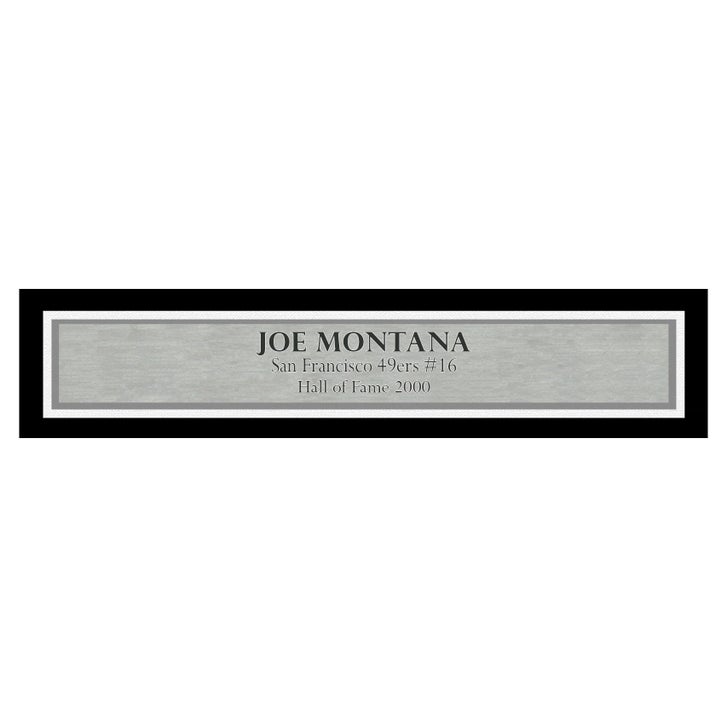 Joe Montana Autographed Framed 16” x 20” Photo San Francisco 49ers
