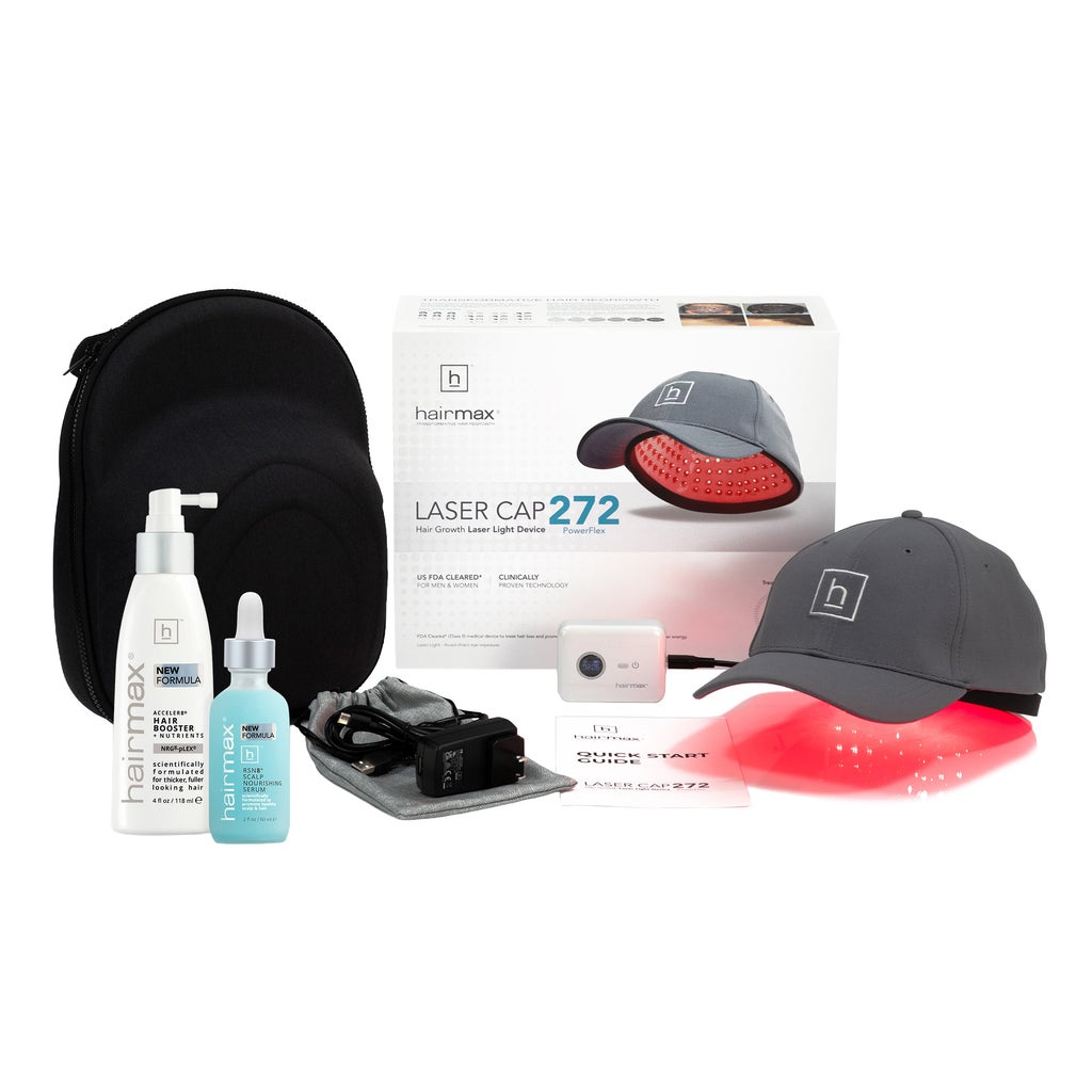 Hairmax PowerFlex Laser Cap Hair Growth System plus Hair Loss Treatments