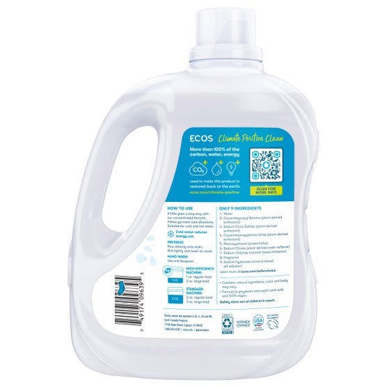 ECOS Liquid Laundry Detergent, Magnolia & Lily, 210 Loads, 210 fl