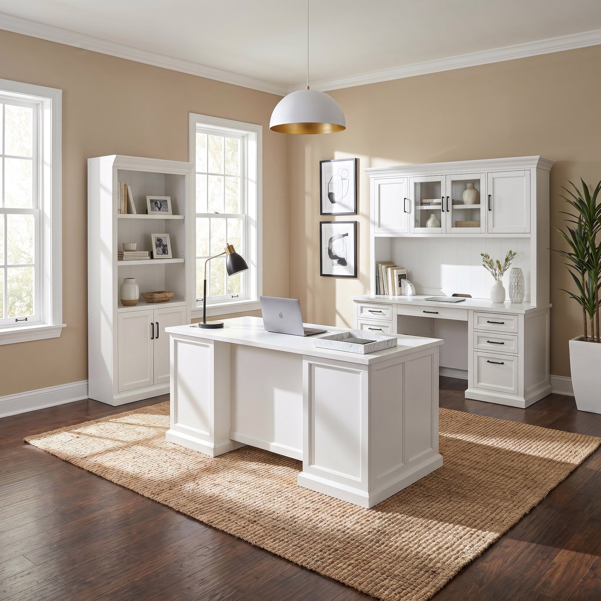 Abby Executive Desk 4-piece Office Collection