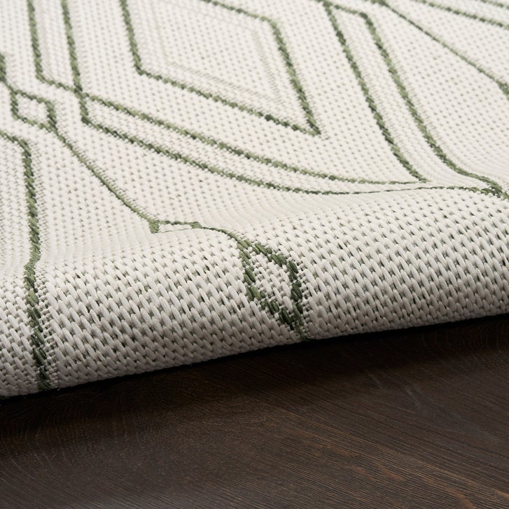 Nourison Garden Spring Indoor/Outdoor Rug, Frostline, 5'3” x 7'3