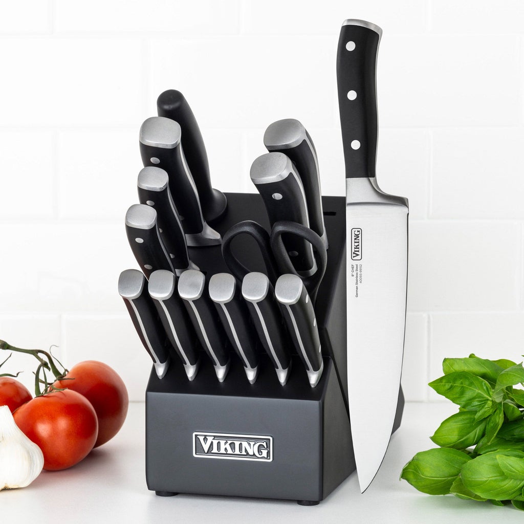 Viking 15-piece German Steel Knife Block Set | Costco