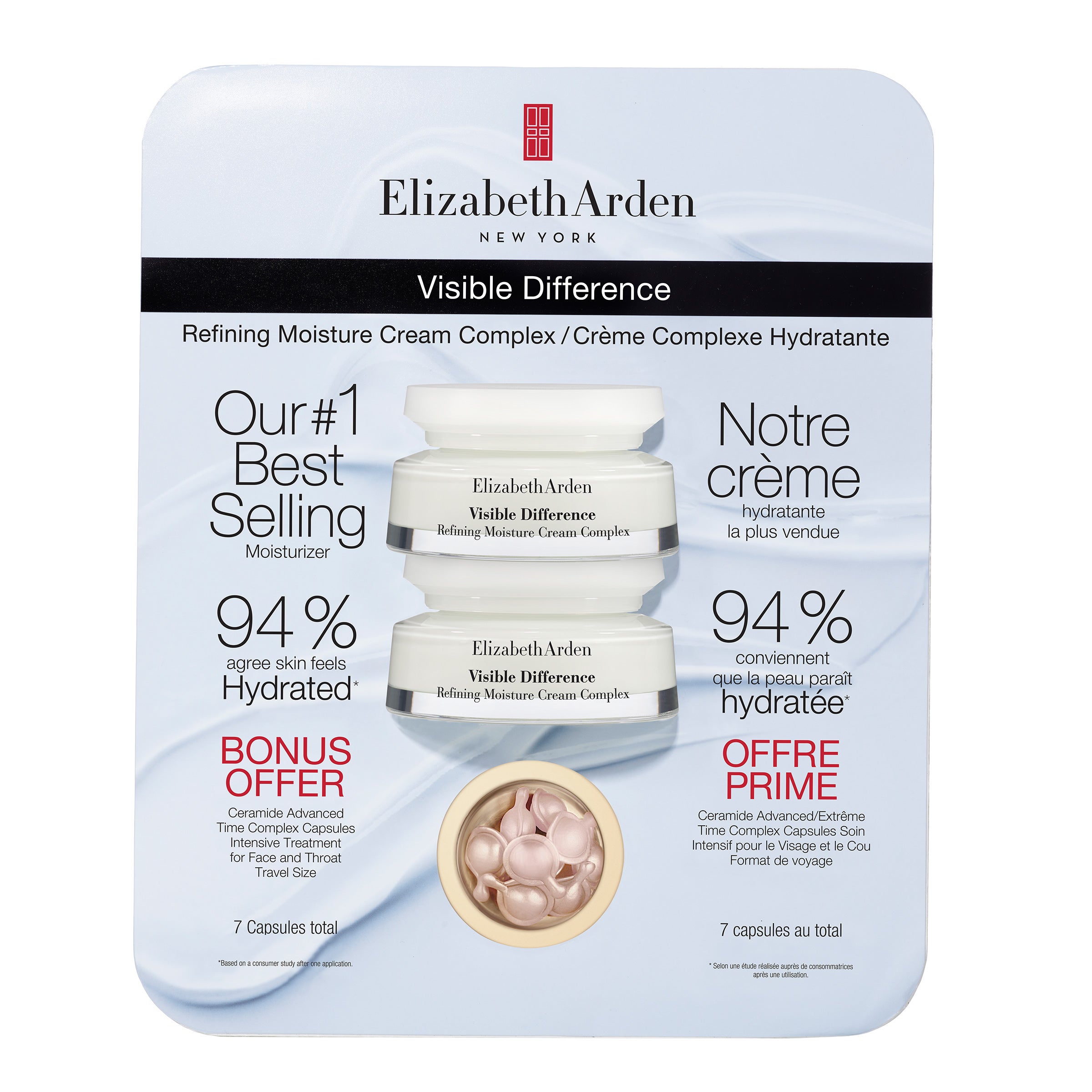 Elizabeth Arden Visible Difference Refining Moisture Cream, 2 x 75