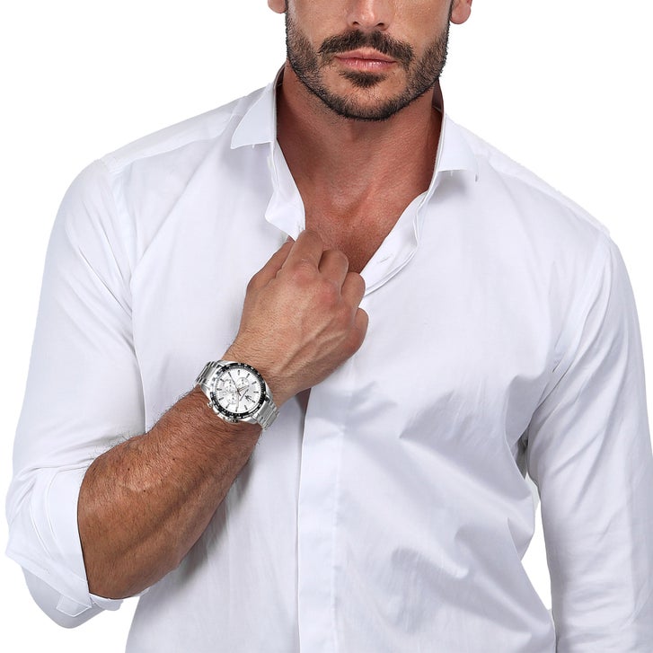 Maserati Traguardo Silver-White Dial Mens Watch | Costco