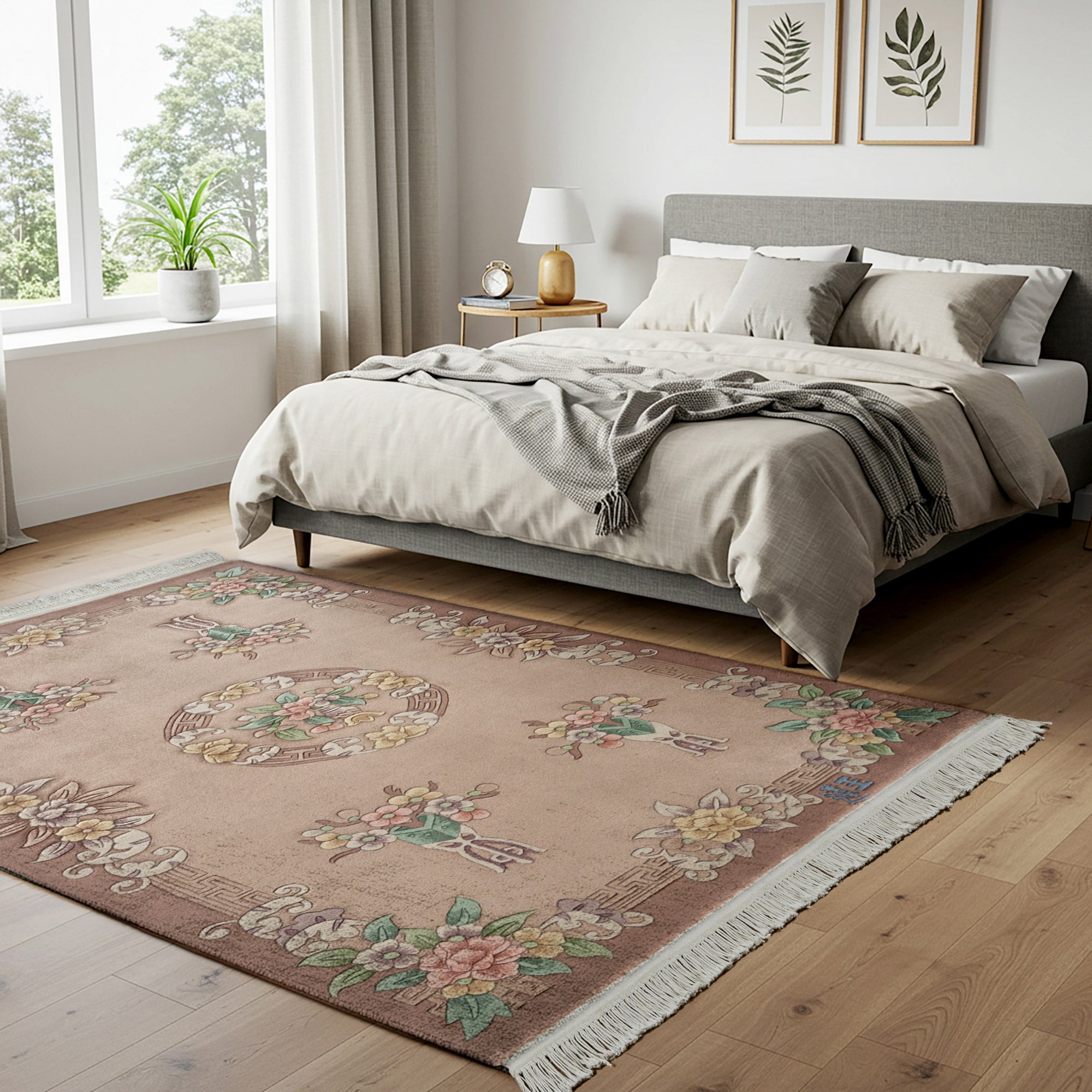 Pagoda Hand Knotted Rug Collection, Arpez Dusty Rose | Costco