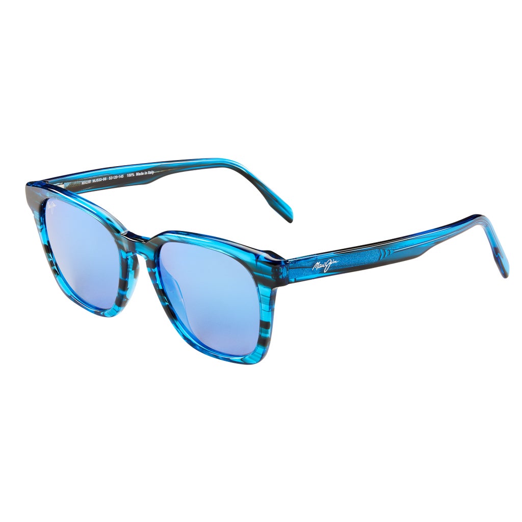 極美品 MAUI JIM SHAVE ICE MJ533-86 ブルーハワイ Maui Jim Shave Ice B533-86 Electric Blue Blue Hawaii Polarized