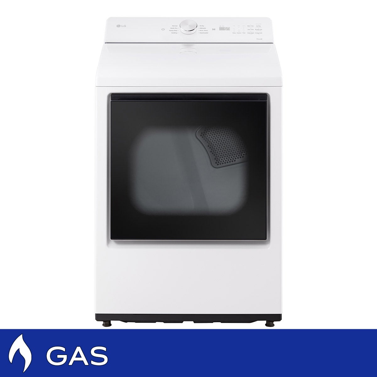 LG 7.3 cu. ft. Gas Dryer with ThinQ Smart Features