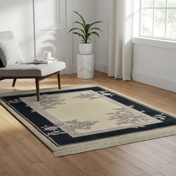 Pagoda Hand Knotted Rug Collection, Clermont Ivory | Costco