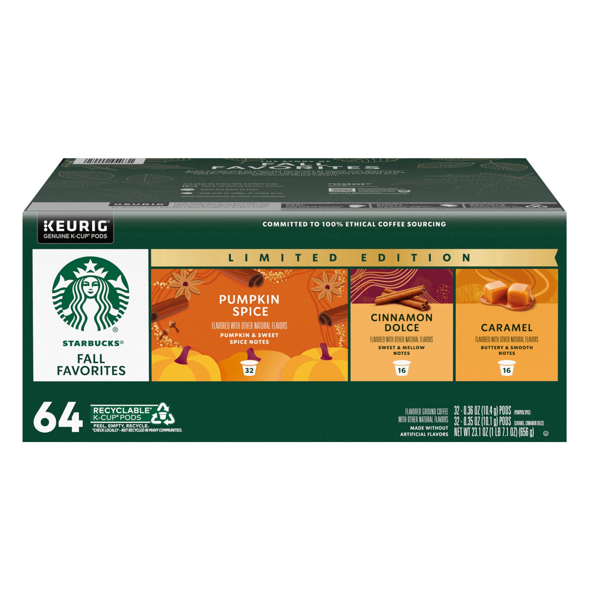 Starbucks Fall Favorites Variety Pack 64-count KCup | Costco