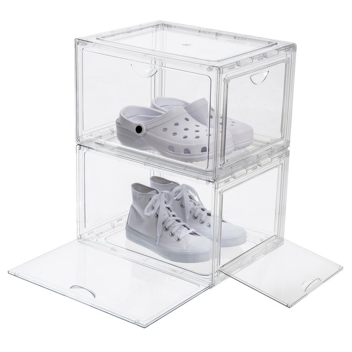 Stackable Shoebox & Organizer, 4-pack | Costco