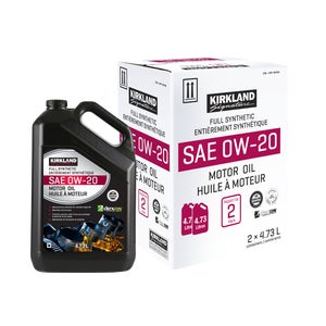 Kirkland Signature 0W20 Full Synthetic Motor Oil 2-pack