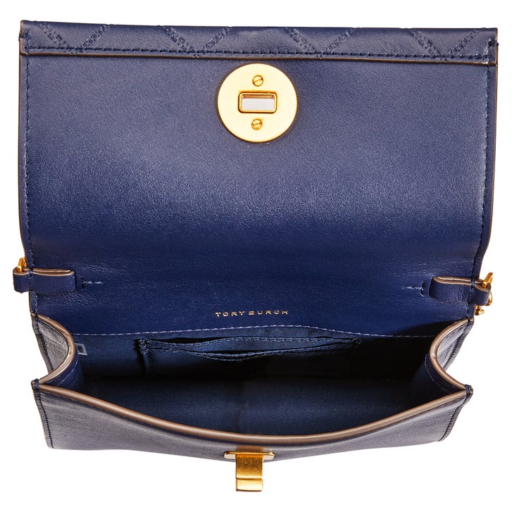 Tory Burch Georgia Turnlock Mini Bag, Royal Navy | Costco