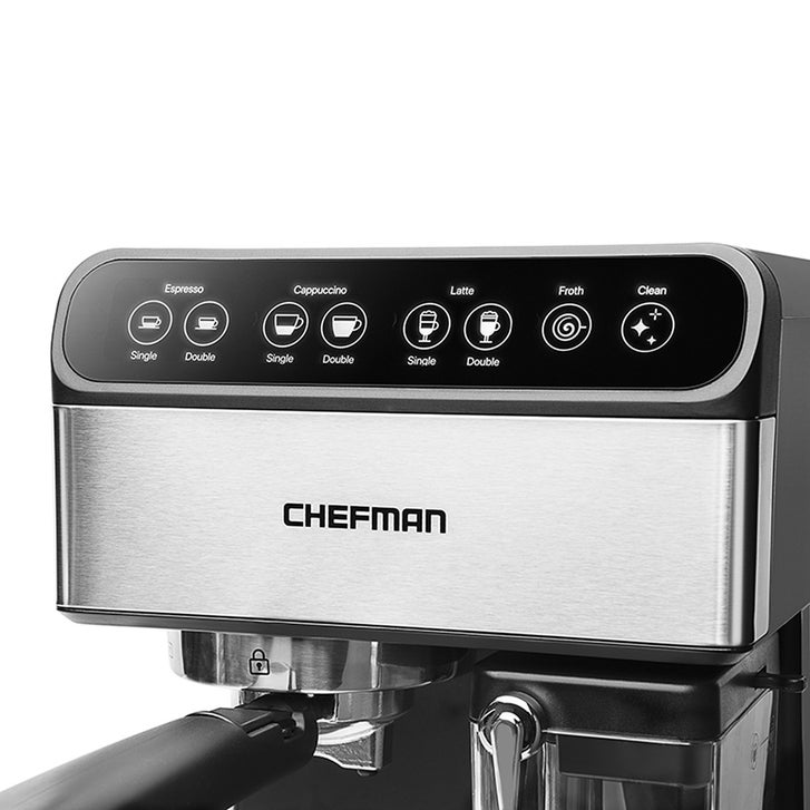 Chefman 6-in-1 Stainless Steel 15-Bar Pump Espresso Machine | Costco