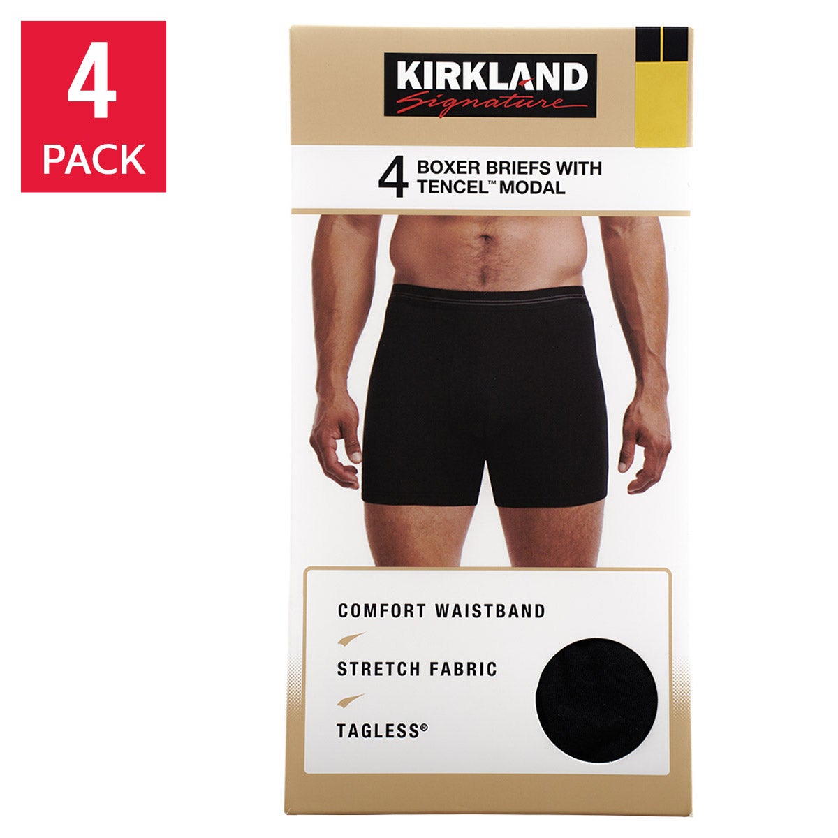 KIRKLAND SIGNATURE MEN'S BOXER BRIEF 4PK
