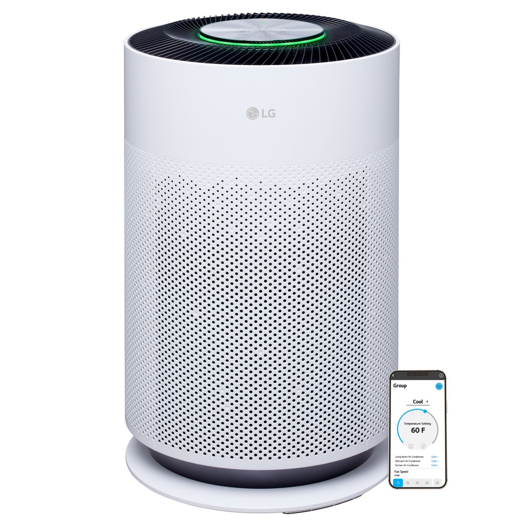 LG PuriCare 360° Air Purifier LG PuriCare Smart Air Purifier with Wi-Fi and True HEPA Filter