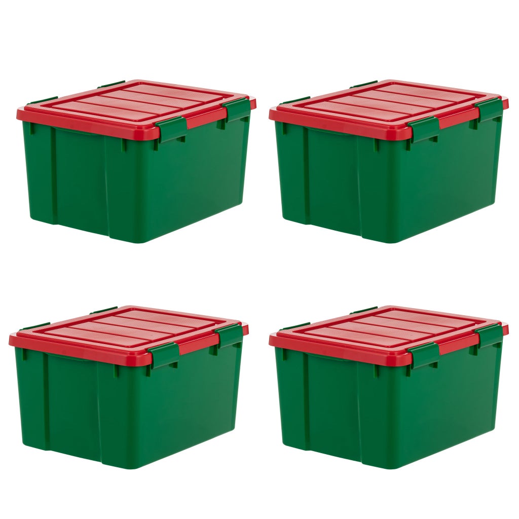 Rain(ピ) オフィシャルプレミアムBOX IRIS 44 Quart WeatherPro-seal Storage Bin, 4-pack | Costco