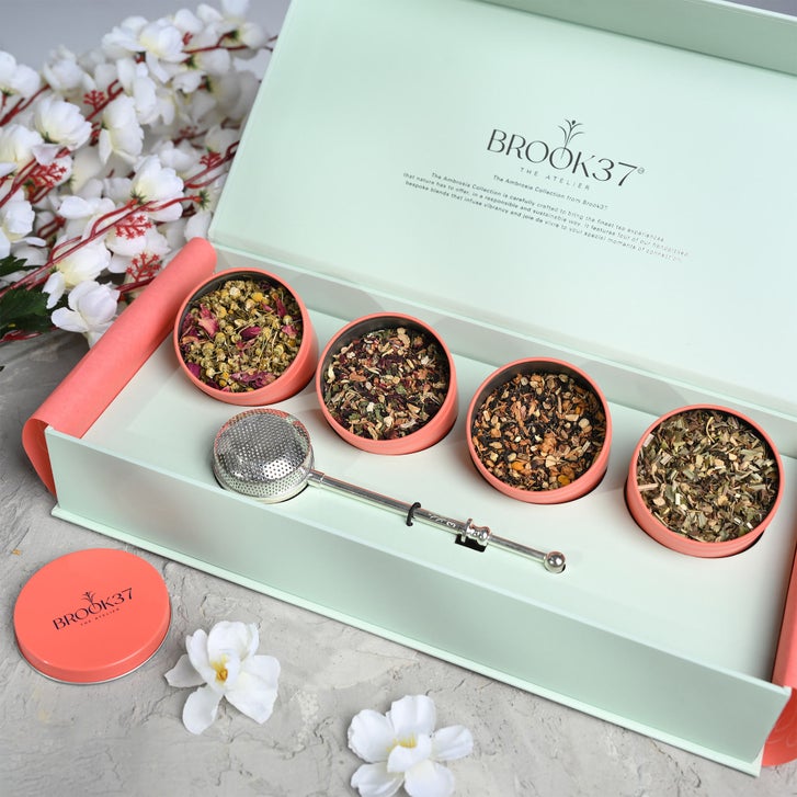 Brook 37 Ambrosia Giftbox Loose Leaf Tea Collection with Silver