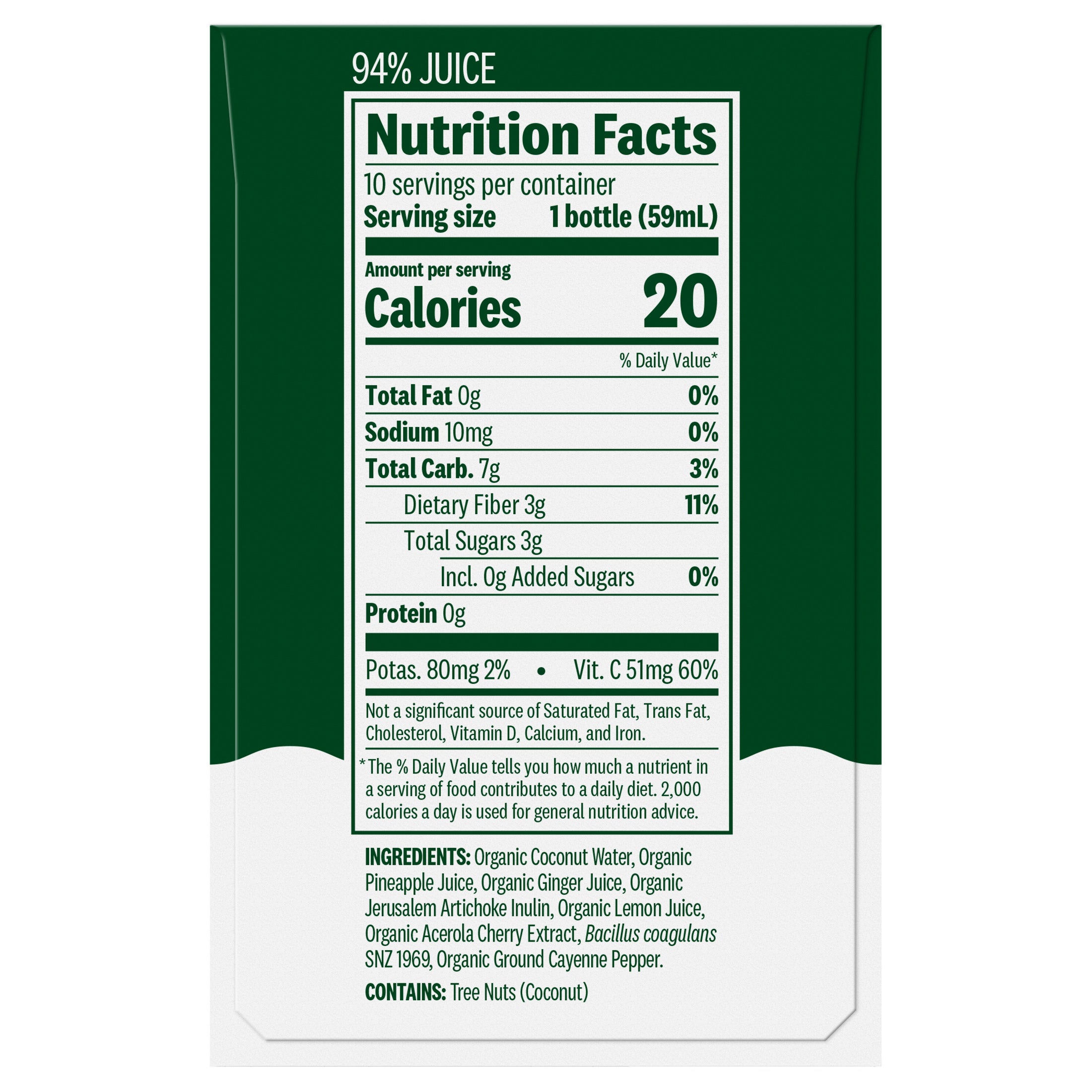 Suja Organic Digestion Wellness Shots, Ginger Pineapple, 2 fl oz