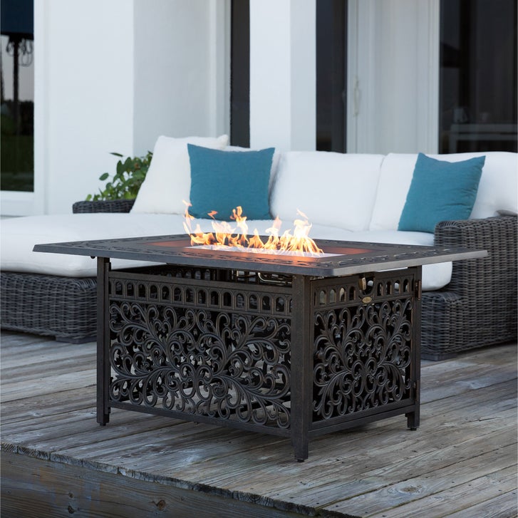 Sedona Cast Aluminum Propane Gas Fire Pit | Costco