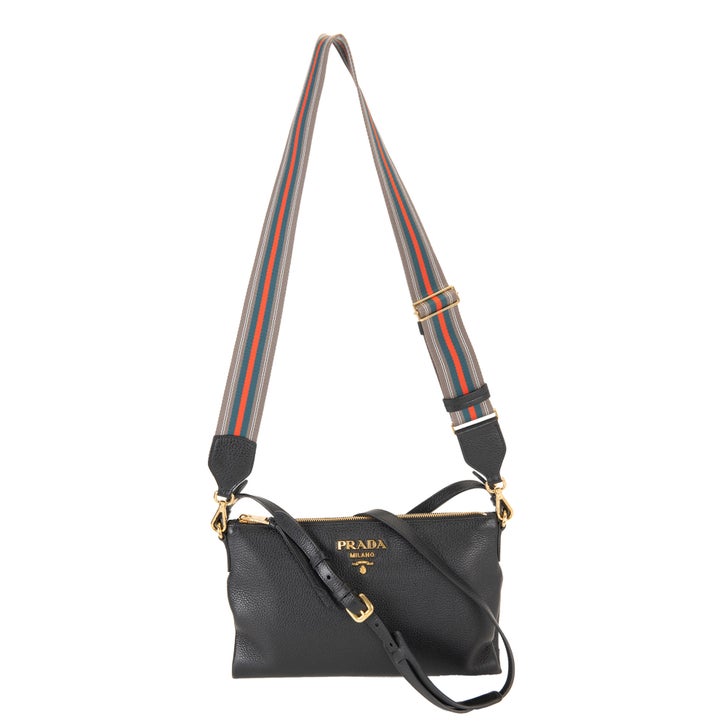 Prada Leather Shoulder Bag, Black | Costco