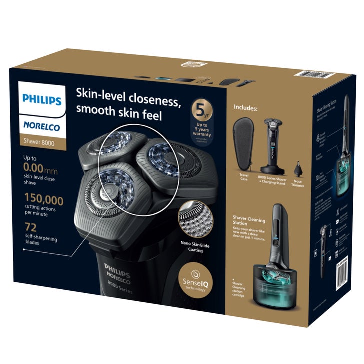 Philips Norelco Shaver 8000, Electric Shaver, Wet & Dry, with
