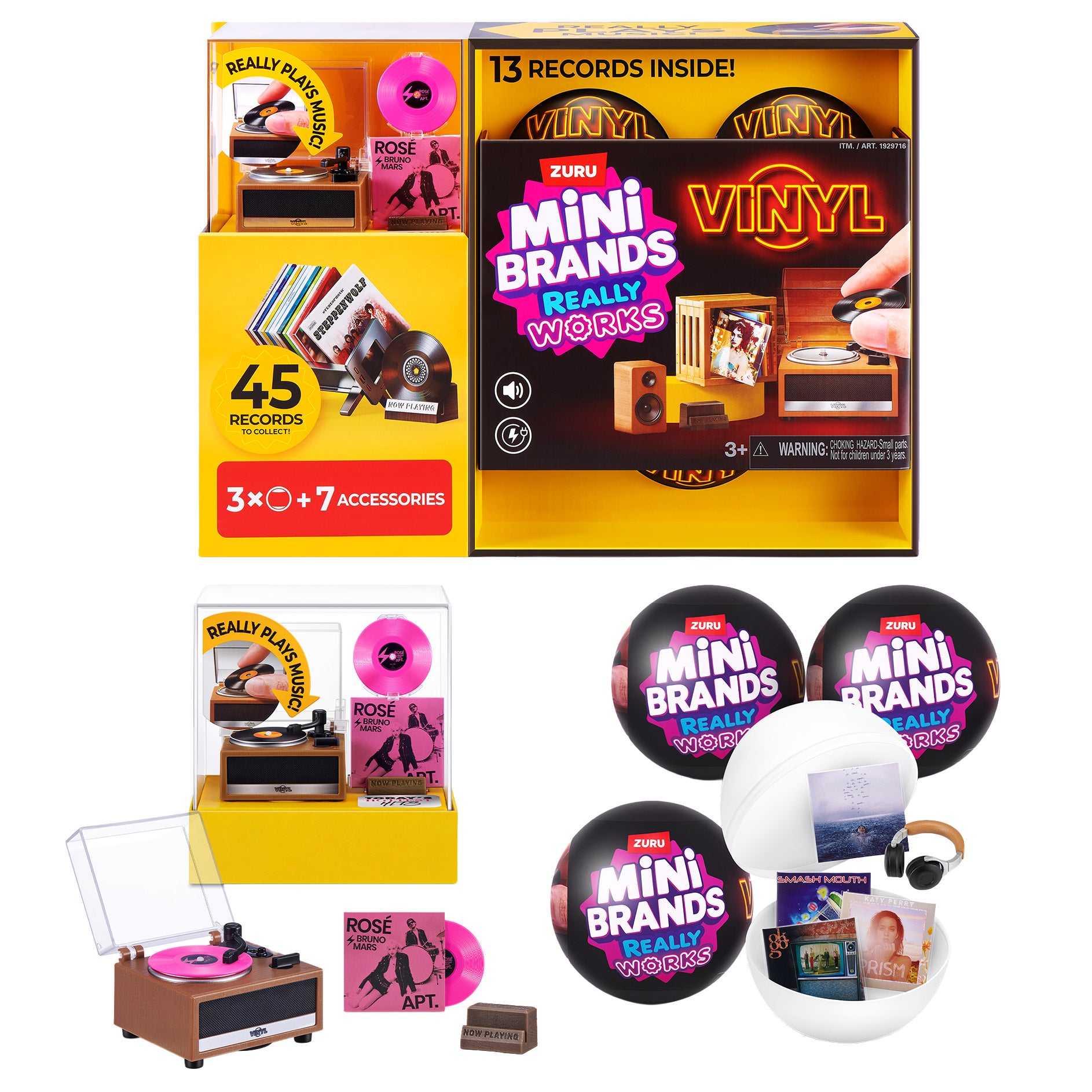 Mini Brands Mini Vinyls Playset with Three Capsules | Costco