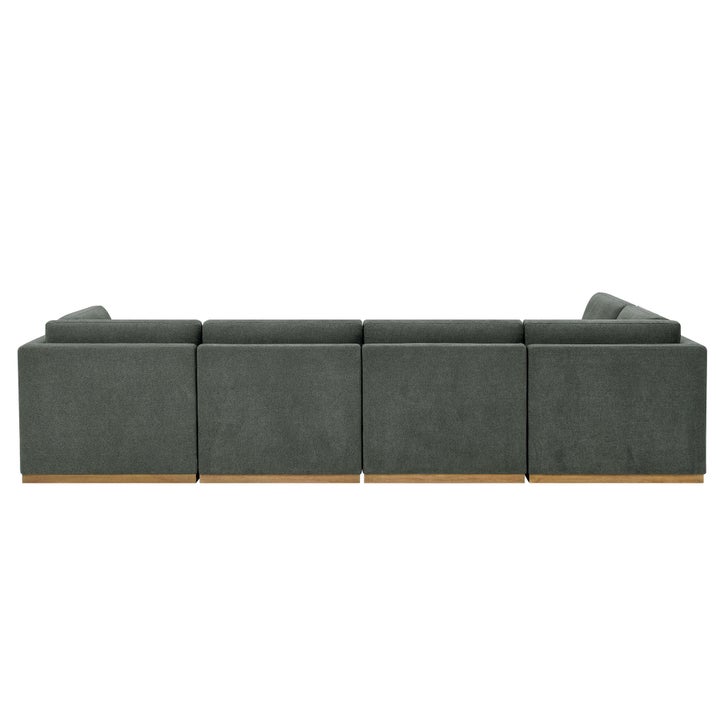 Henredon 6-piece Modular Fabric Sectional with Ottoman | Costco