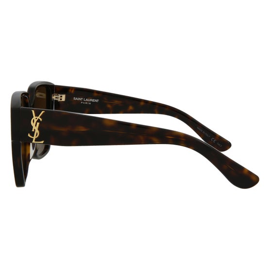 Saint Laurent SLM9 Shiny Dark Havana Brown Sunglasses | Costco display picture 1