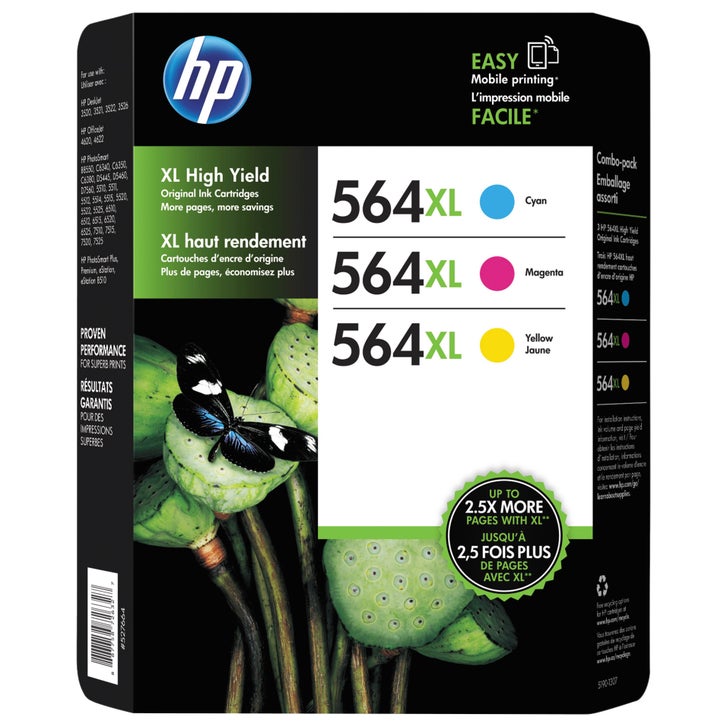 HP 564XL High Yield Ink Cartridge, Tri-Color Pack | Costco