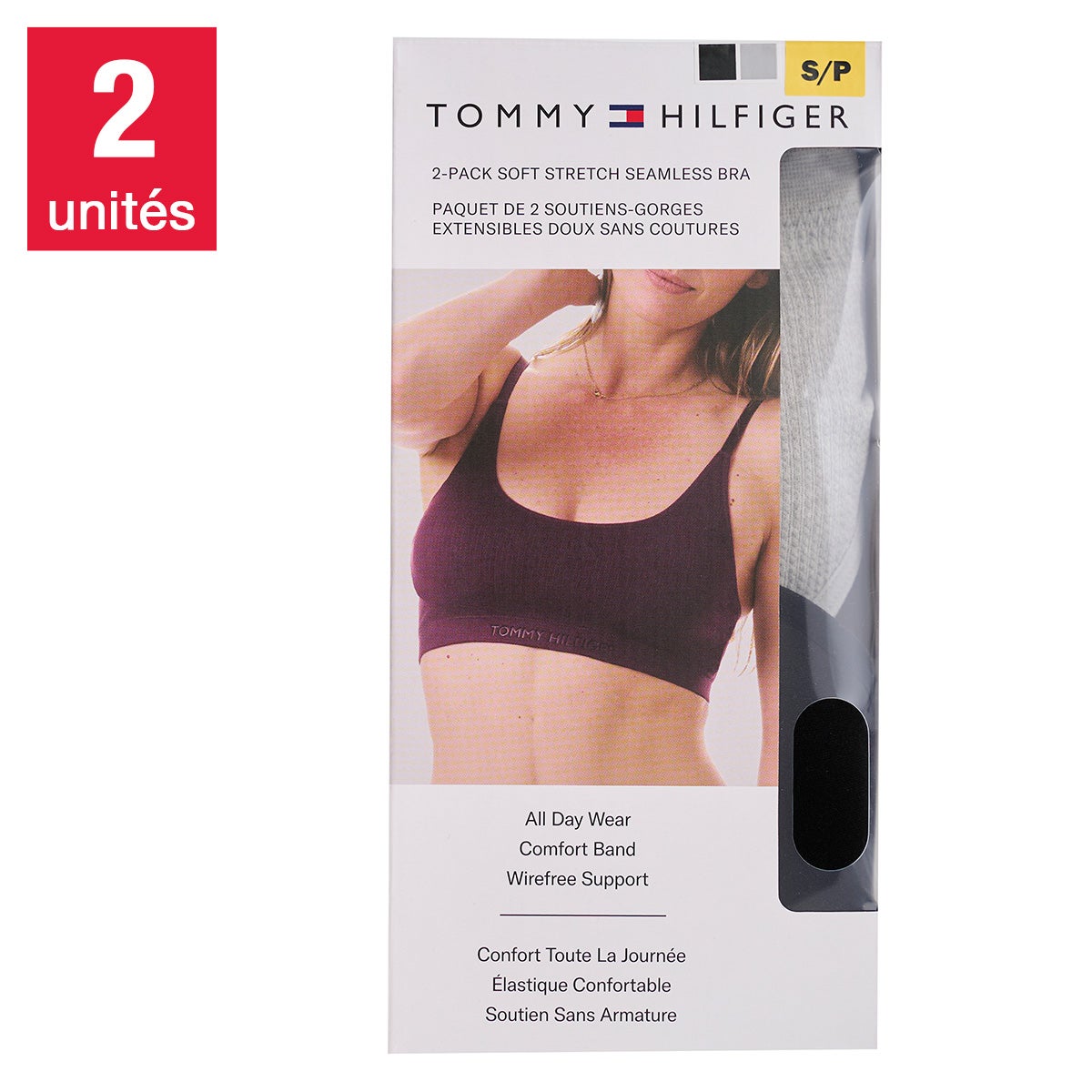 Tommy Hilfiger Women's Soft Stretch Seamless Bra, 2-pack
