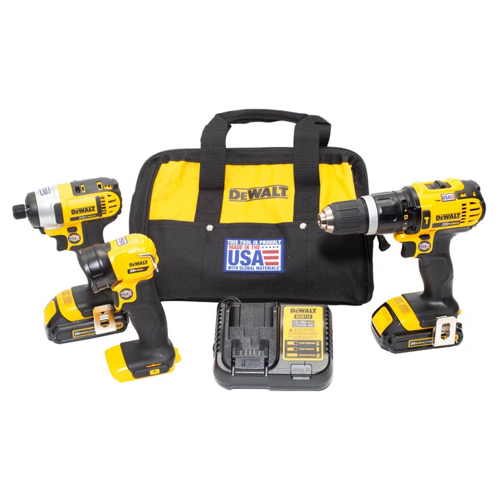 Dewalt 20V Max Lithium-Ion Cordless 3-piece Kit | Costco