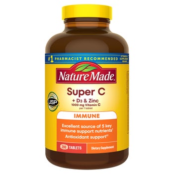 Super C with Vitamin D3 and Zinc, 200 Tablets