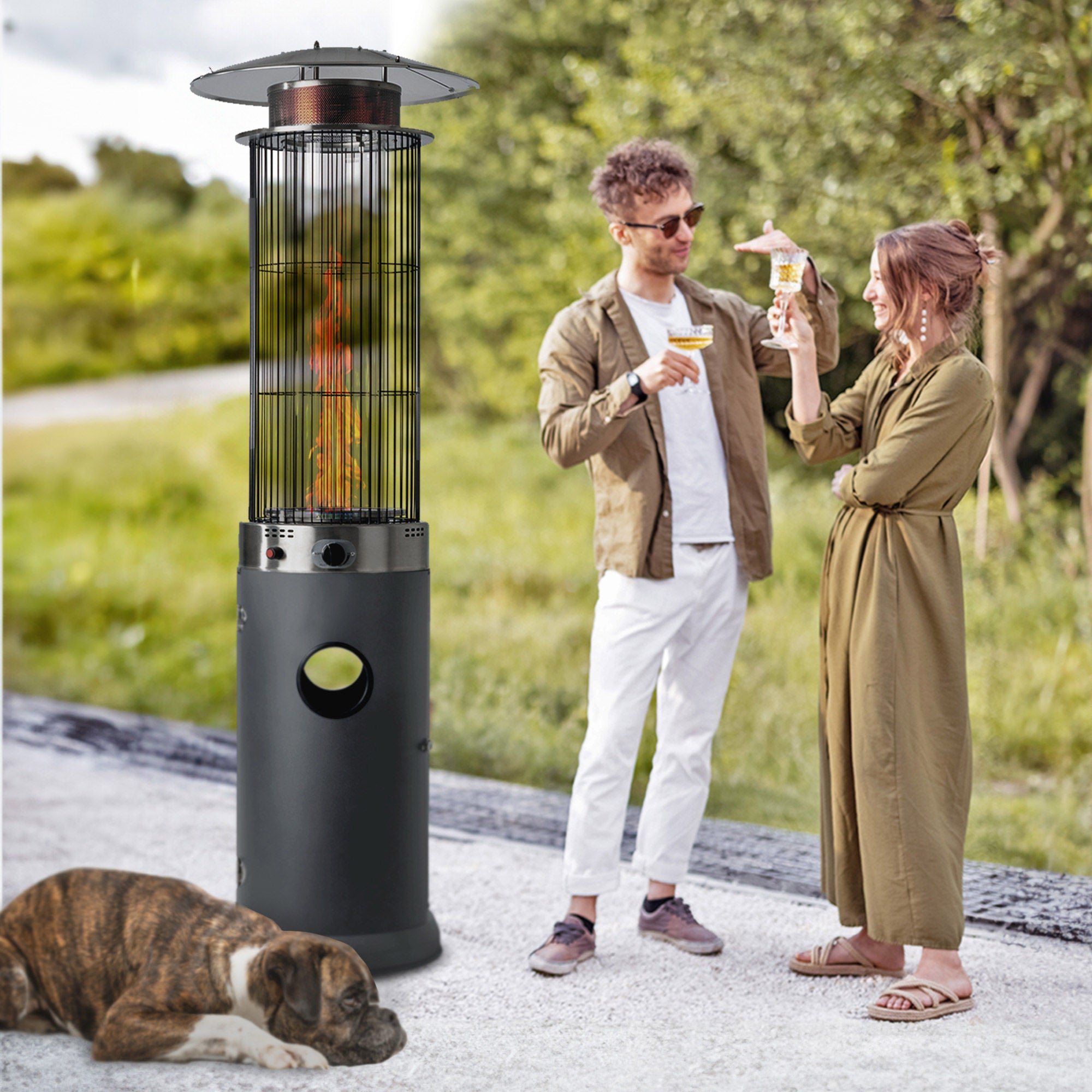 Fire Sense Spiral Flame Patio Heater | Costco