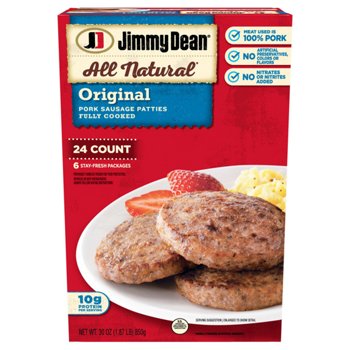 Jimmy Dean All Natural Pork Sausage Patties