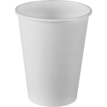 Graphic Packaging Paper Hot Cups, Carte Blanc White, 12 oz, 600 ct