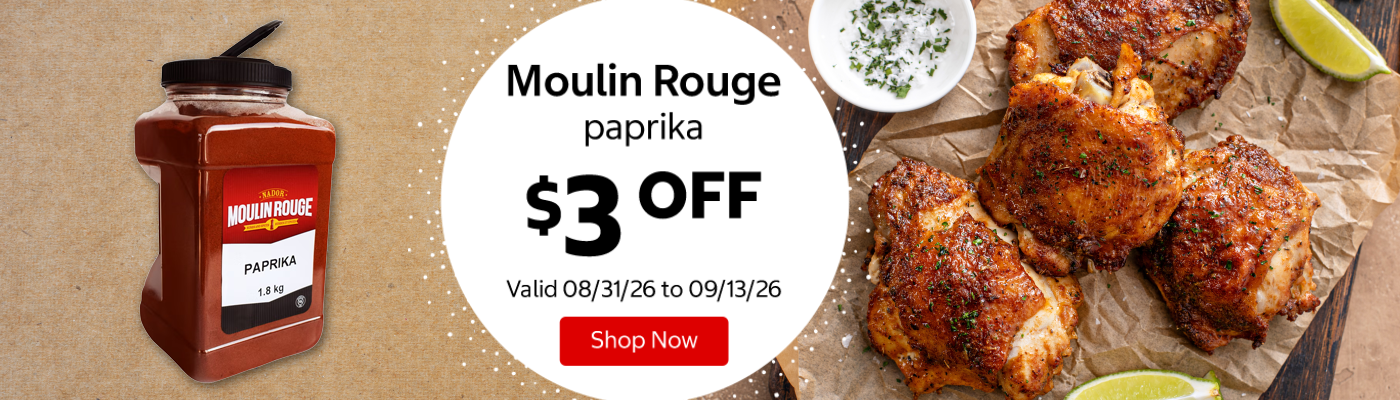 Moulin Rouge paprika $3 OFF Valid 08/31/26 to 09/13/26 Shop Now 