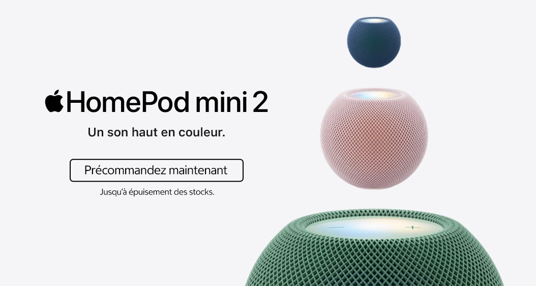 Apple HomePod mini 2 Un son haut en couleur. Précommandez maintenant. Jusqu'à épuisement des stocks.