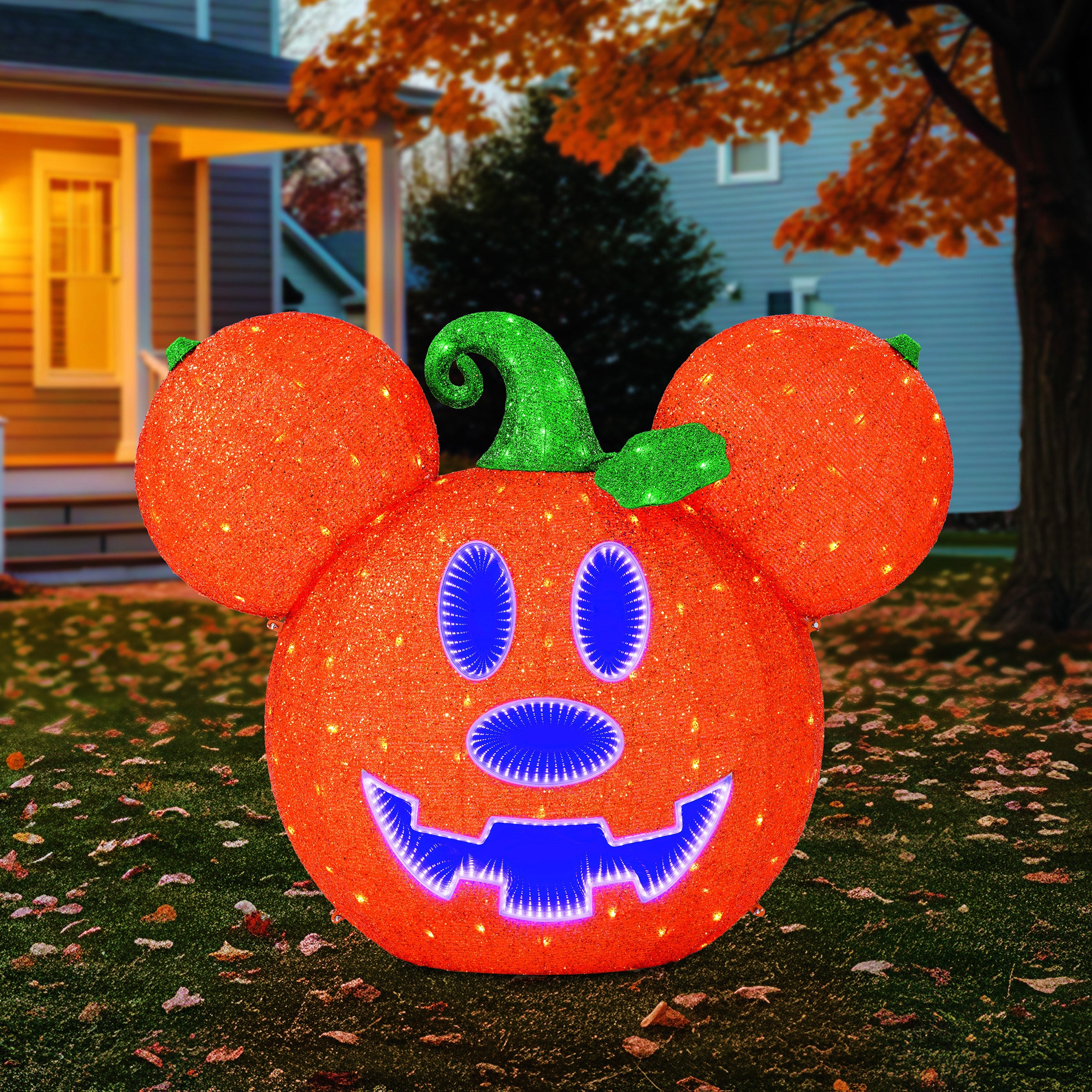 3.6' LED Mickey Pumpkin with Infinity LED Lights