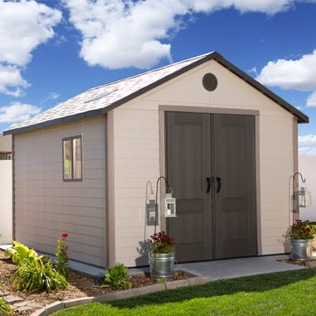 Lifetime 11' x 13.5' Resin Outdoor Storage Shed | Costco