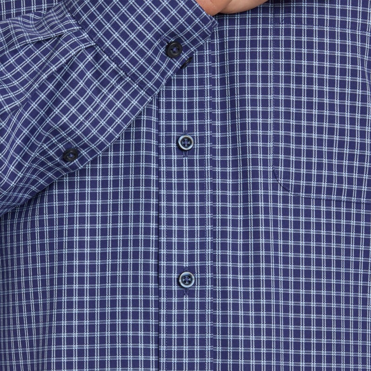 costco dress shirts Kirkland Signature Men's Traditional Fit Shirt, Light Blue Check Kirkland Signature Men's Longsleeve Tailored