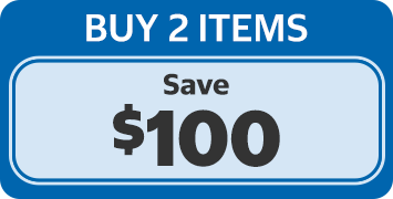 Buy 2 Items, Save $100