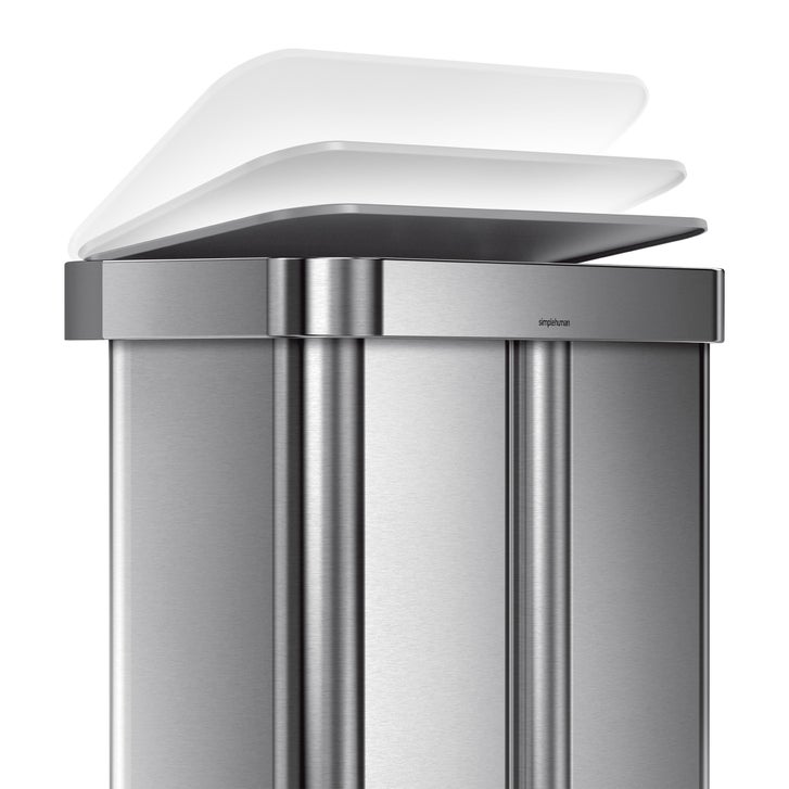 simplehuman 58L Dual Compartment Step Can with Plastic Lid | Costco