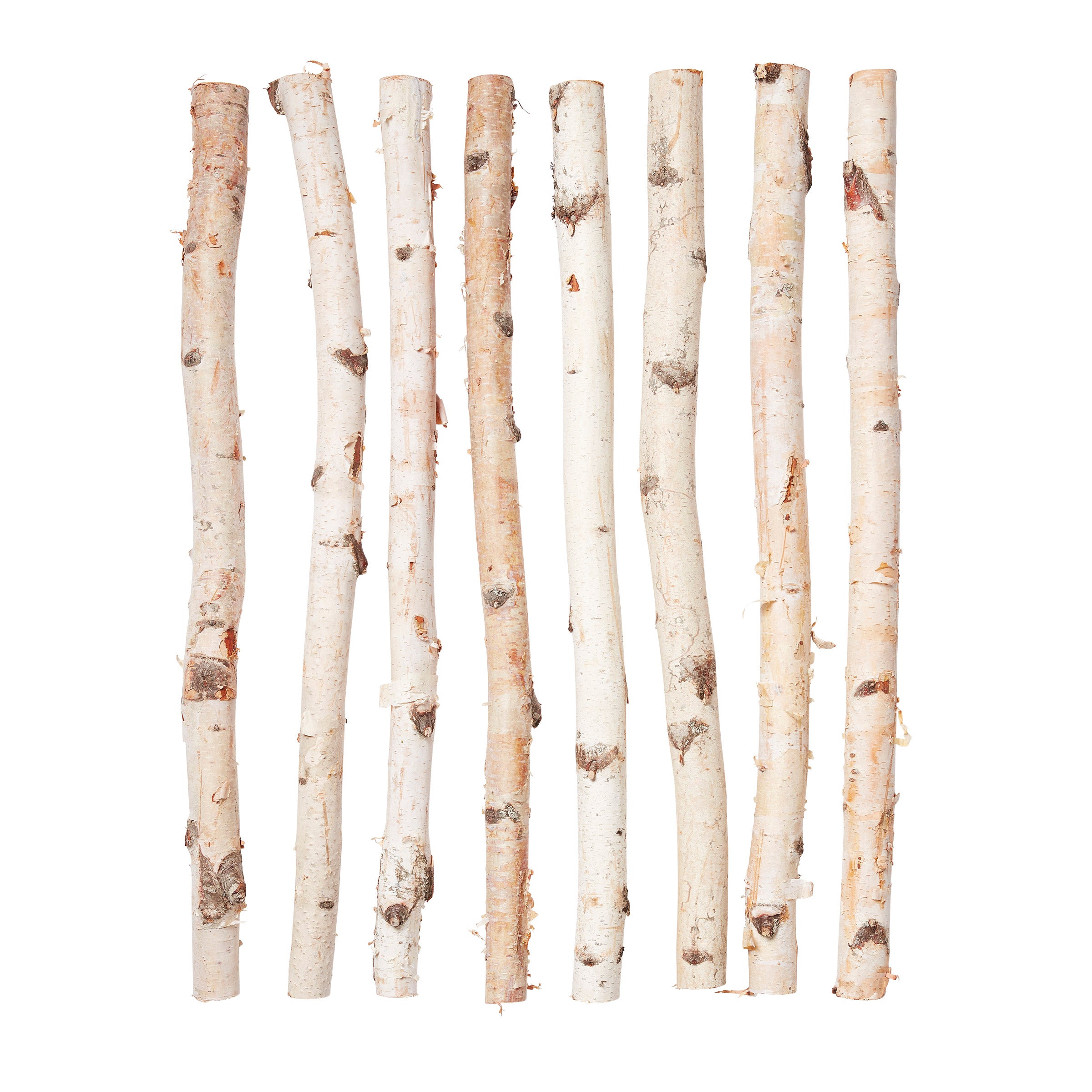 32" Decorative Seasonal Birch Poles