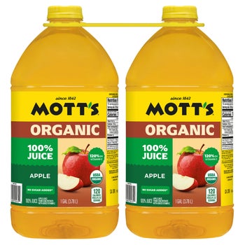 Mott's Organic 100% Apple Juice, 1 Gal, 2-count